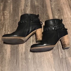 Black Ecco booties